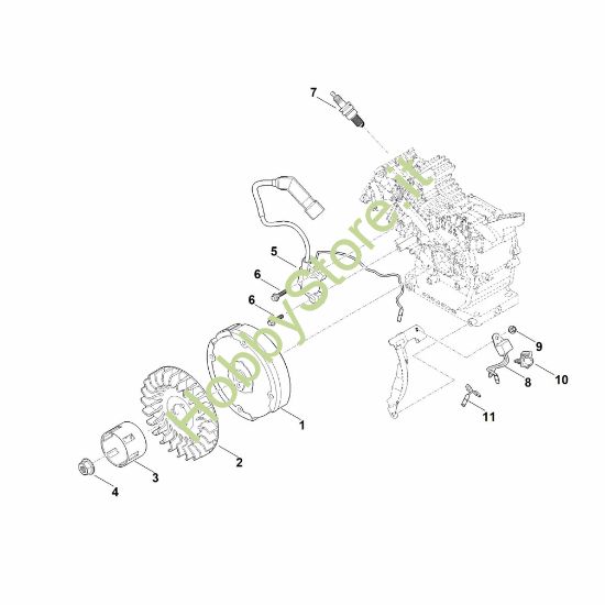 Picture of I - Sistema di accensione e volano EHC 605.0 (EHC605-0003)